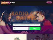 Tablet Screenshot of dating.radiocity.co.uk